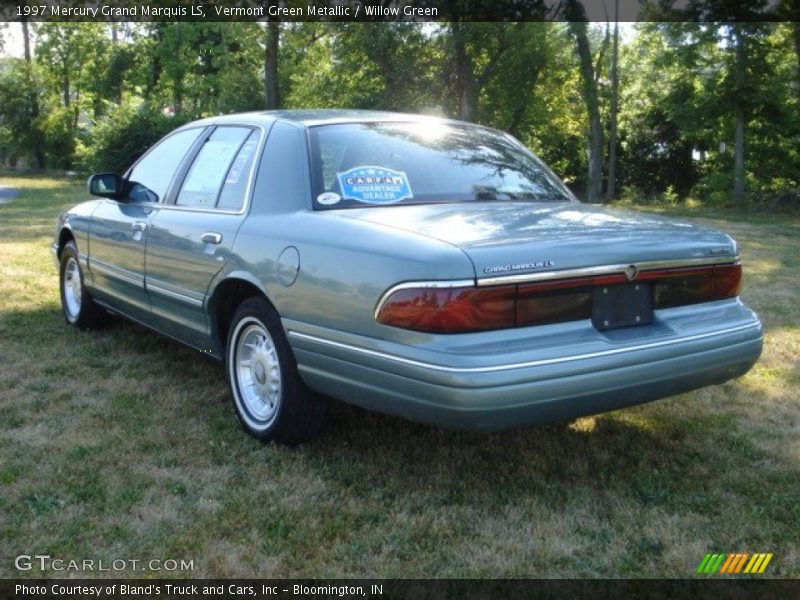 Vermont Green Metallic / Willow Green 1997 Mercury Grand Marquis LS
