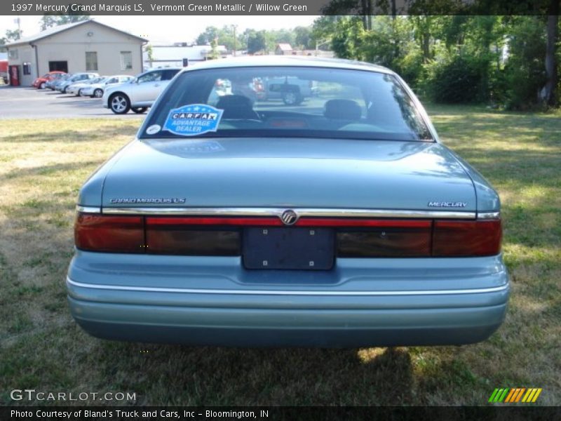 Vermont Green Metallic / Willow Green 1997 Mercury Grand Marquis LS
