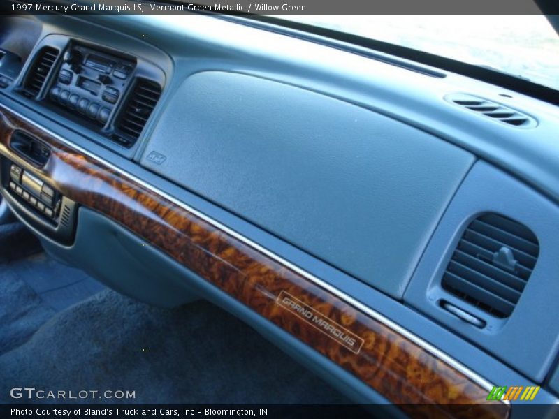 Vermont Green Metallic / Willow Green 1997 Mercury Grand Marquis LS