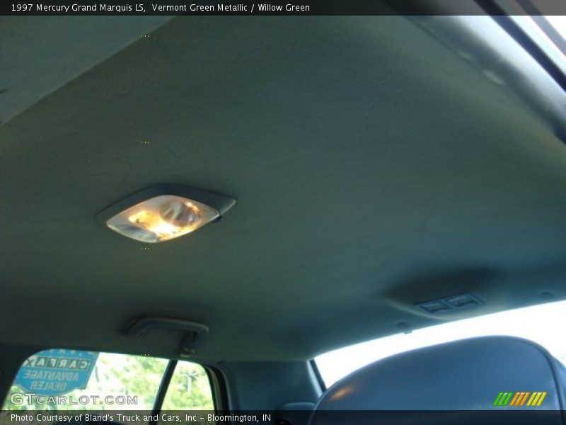 Vermont Green Metallic / Willow Green 1997 Mercury Grand Marquis LS