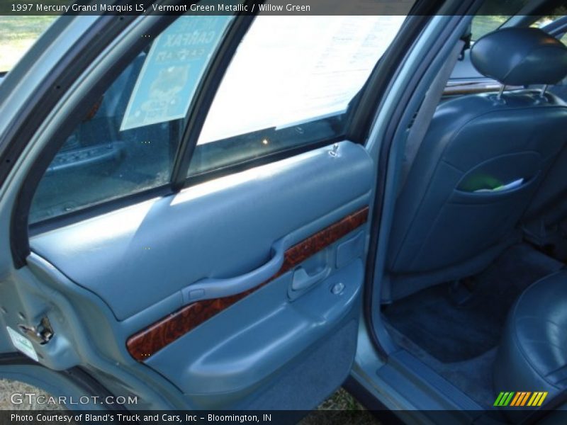 Vermont Green Metallic / Willow Green 1997 Mercury Grand Marquis LS