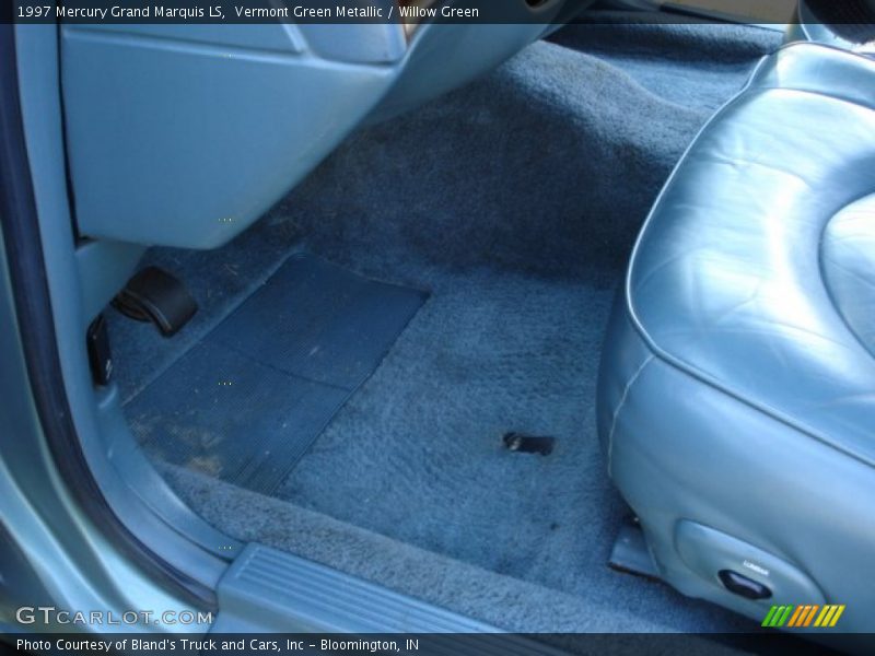 Vermont Green Metallic / Willow Green 1997 Mercury Grand Marquis LS