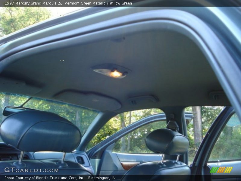 Vermont Green Metallic / Willow Green 1997 Mercury Grand Marquis LS