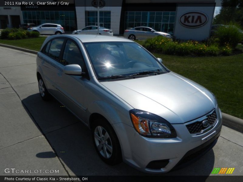 Clear Silver / Gray 2011 Kia Rio LX