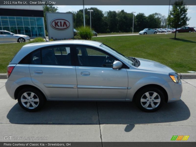 Clear Silver / Gray 2011 Kia Rio LX