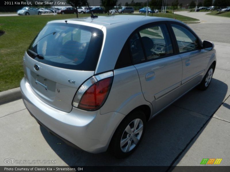 Clear Silver / Gray 2011 Kia Rio LX
