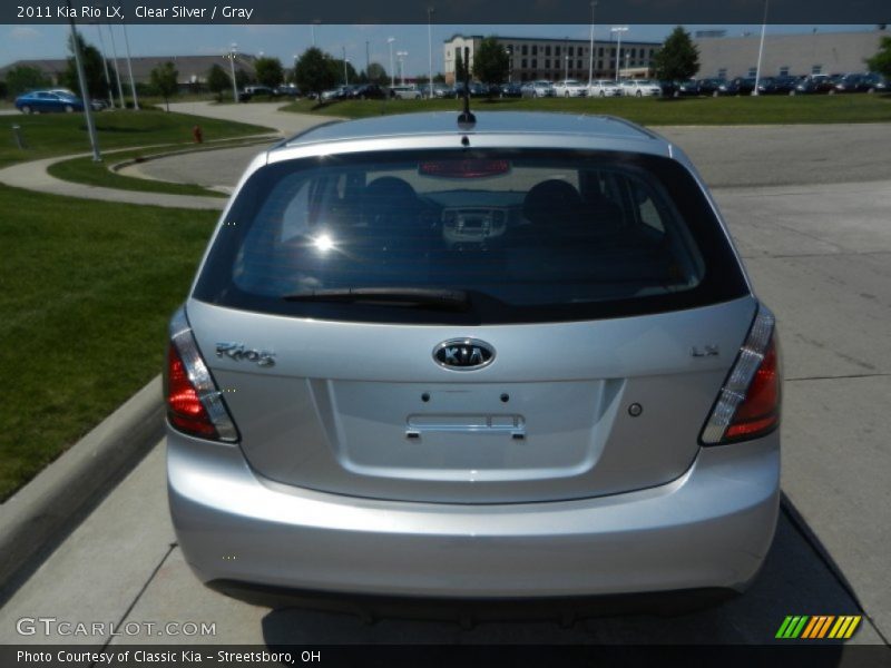 Clear Silver / Gray 2011 Kia Rio LX