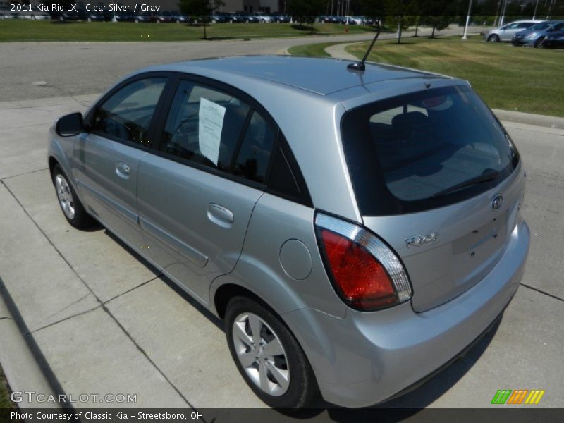 Clear Silver / Gray 2011 Kia Rio LX