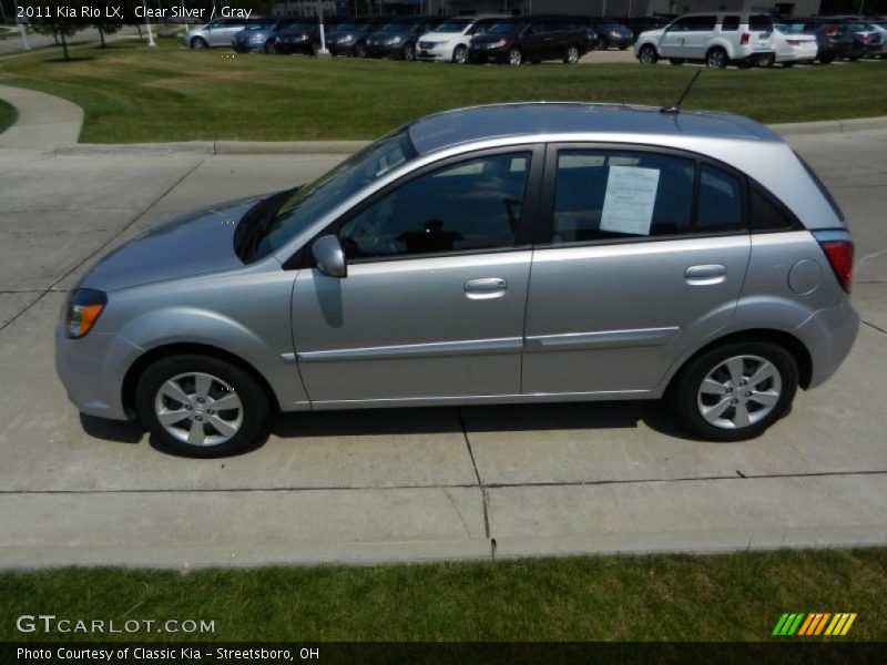 Clear Silver / Gray 2011 Kia Rio LX