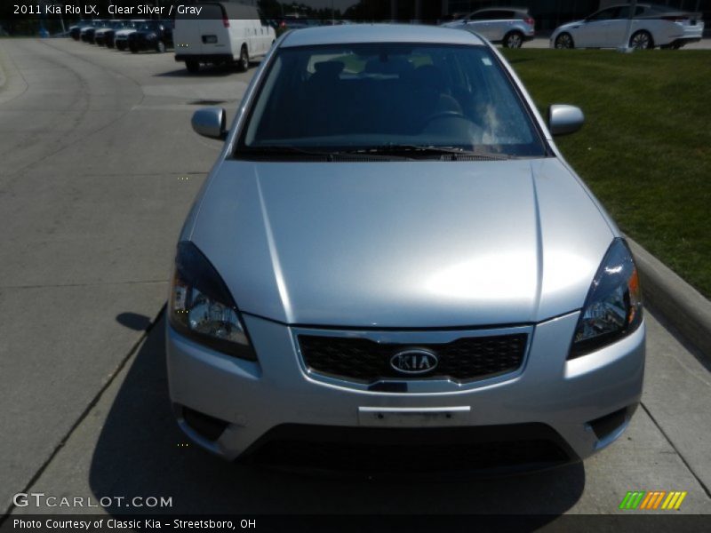 Clear Silver / Gray 2011 Kia Rio LX