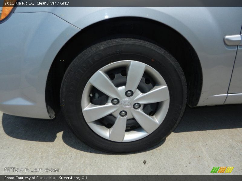 Clear Silver / Gray 2011 Kia Rio LX