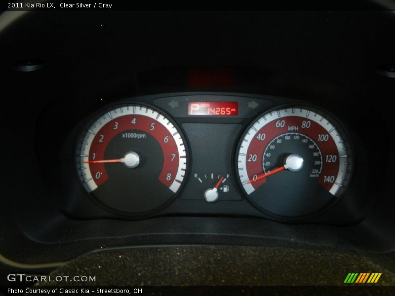 Clear Silver / Gray 2011 Kia Rio LX