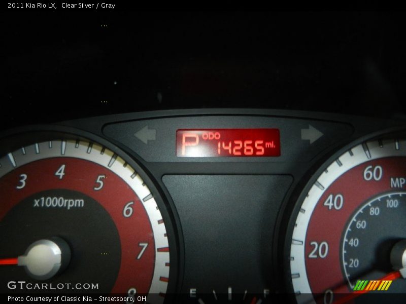 Clear Silver / Gray 2011 Kia Rio LX