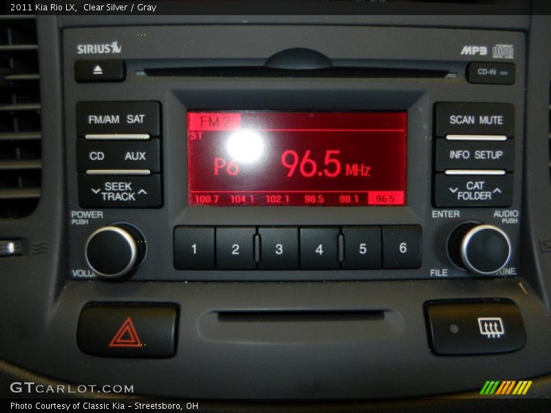 Clear Silver / Gray 2011 Kia Rio LX