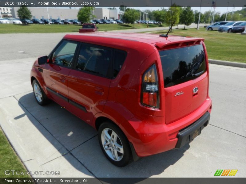 Molten Red / Black Soul Logo Cloth 2010 Kia Soul +