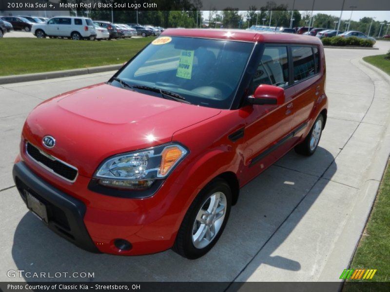 Molten Red / Black Soul Logo Cloth 2010 Kia Soul +