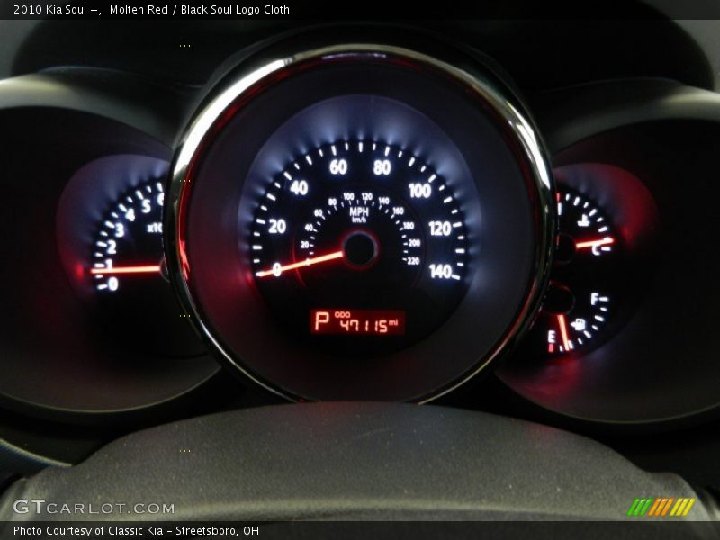 Molten Red / Black Soul Logo Cloth 2010 Kia Soul +