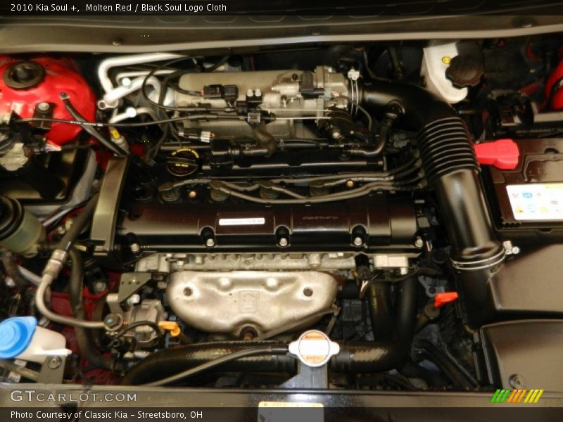 Molten Red / Black Soul Logo Cloth 2010 Kia Soul +