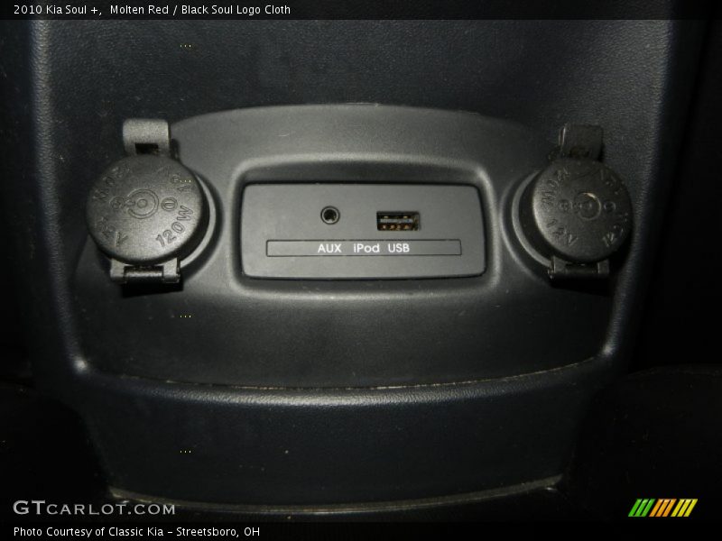 Molten Red / Black Soul Logo Cloth 2010 Kia Soul +