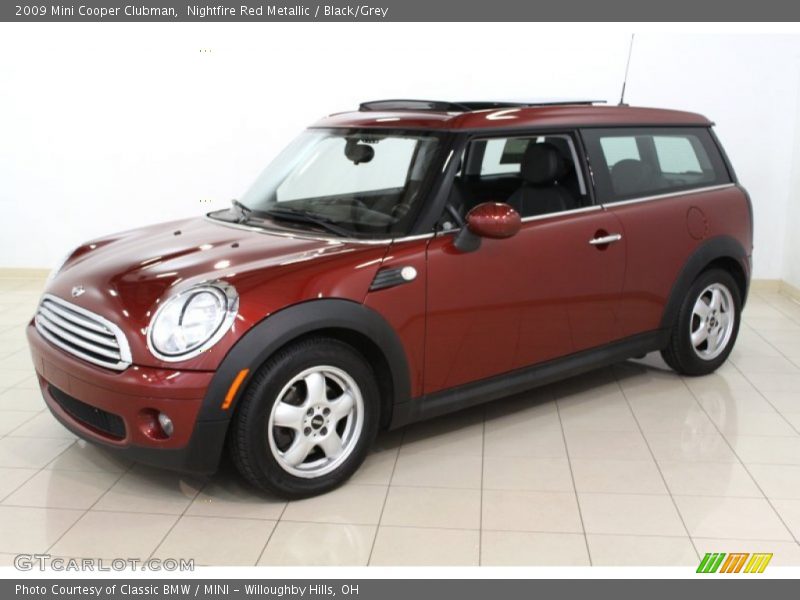 Nightfire Red Metallic / Black/Grey 2009 Mini Cooper Clubman
