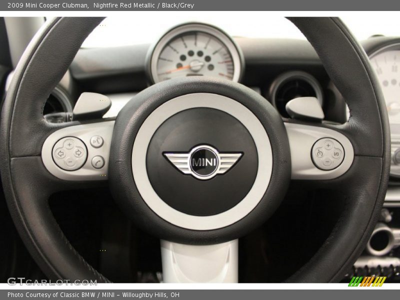 Nightfire Red Metallic / Black/Grey 2009 Mini Cooper Clubman