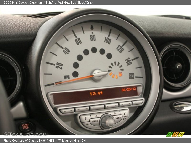 Nightfire Red Metallic / Black/Grey 2009 Mini Cooper Clubman