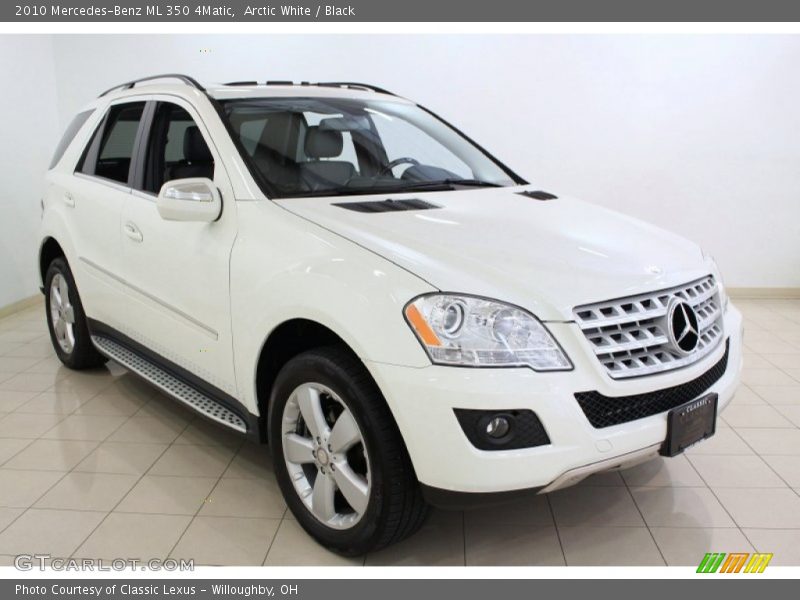 Arctic White / Black 2010 Mercedes-Benz ML 350 4Matic