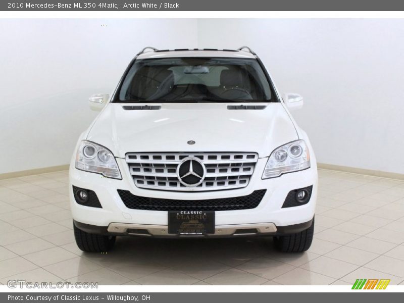 Arctic White / Black 2010 Mercedes-Benz ML 350 4Matic
