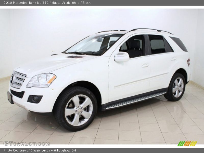 Arctic White / Black 2010 Mercedes-Benz ML 350 4Matic