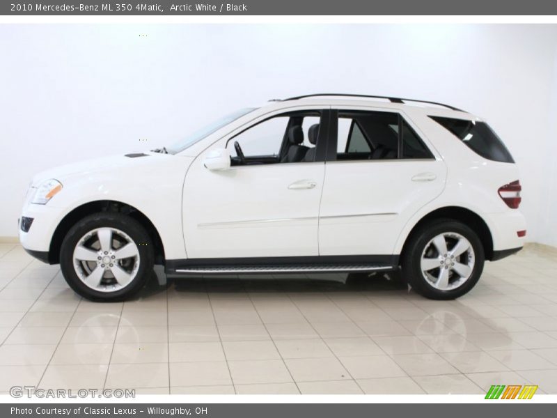 Arctic White / Black 2010 Mercedes-Benz ML 350 4Matic