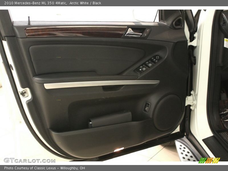Arctic White / Black 2010 Mercedes-Benz ML 350 4Matic