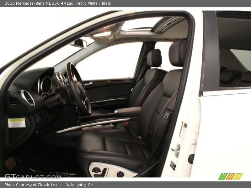 Arctic White / Black 2010 Mercedes-Benz ML 350 4Matic