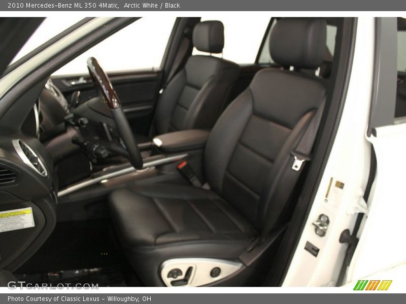 Arctic White / Black 2010 Mercedes-Benz ML 350 4Matic