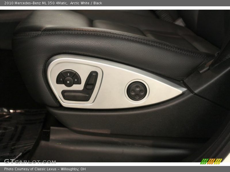 Arctic White / Black 2010 Mercedes-Benz ML 350 4Matic
