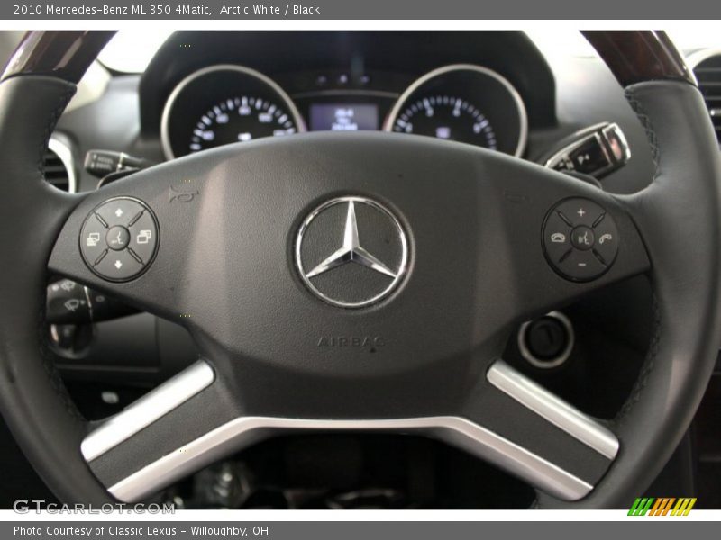 Arctic White / Black 2010 Mercedes-Benz ML 350 4Matic