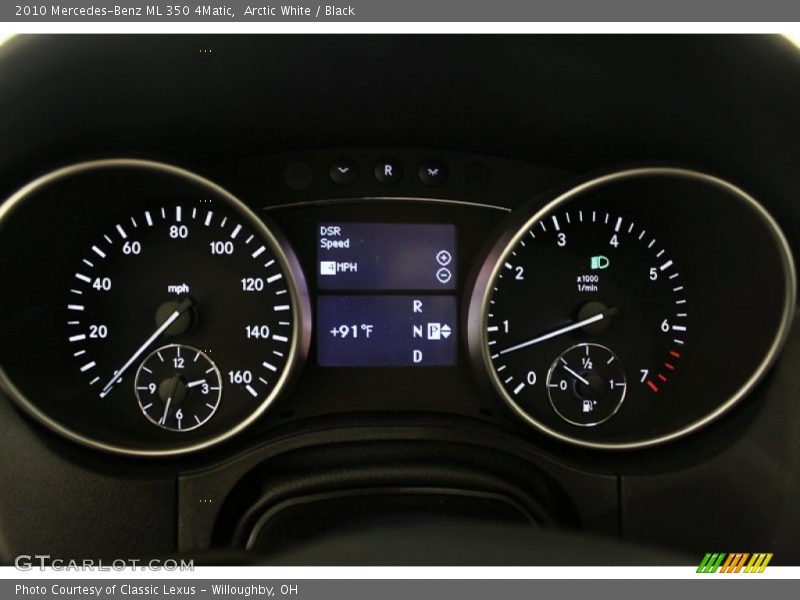 Arctic White / Black 2010 Mercedes-Benz ML 350 4Matic