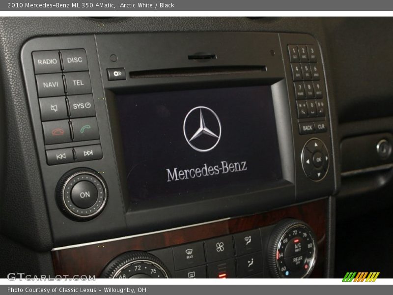 Arctic White / Black 2010 Mercedes-Benz ML 350 4Matic