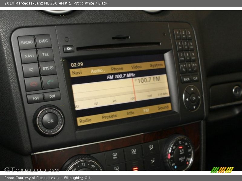 Arctic White / Black 2010 Mercedes-Benz ML 350 4Matic