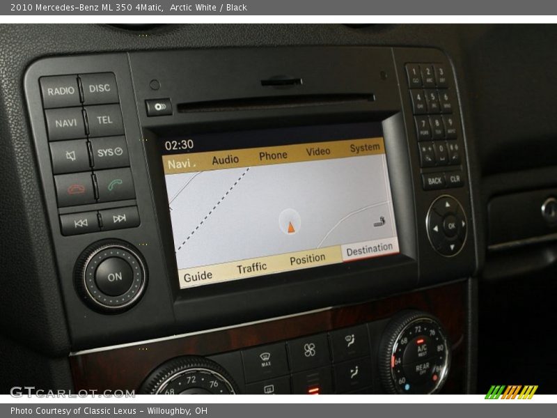 Arctic White / Black 2010 Mercedes-Benz ML 350 4Matic