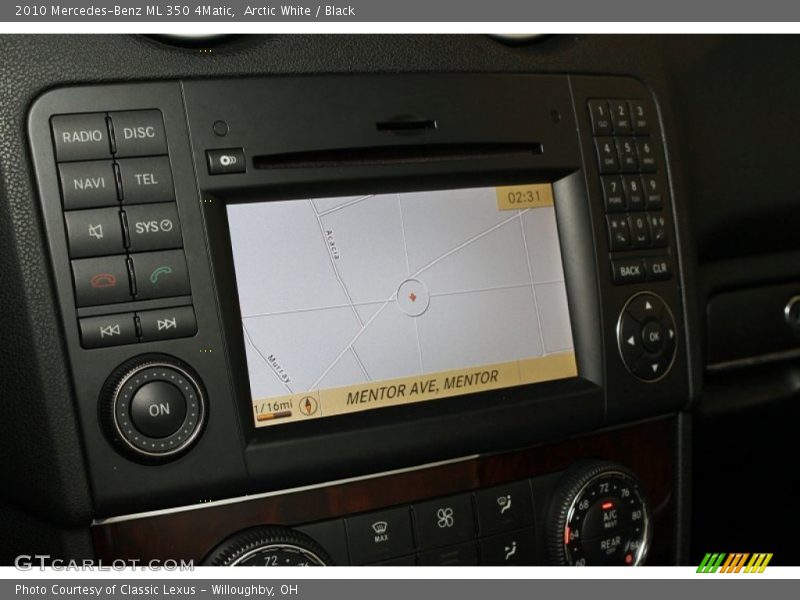 Arctic White / Black 2010 Mercedes-Benz ML 350 4Matic