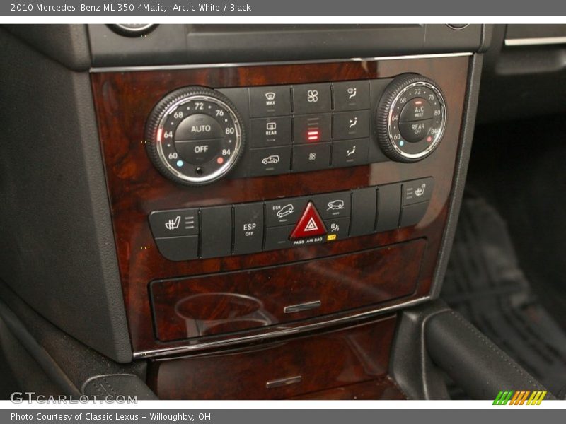 Arctic White / Black 2010 Mercedes-Benz ML 350 4Matic
