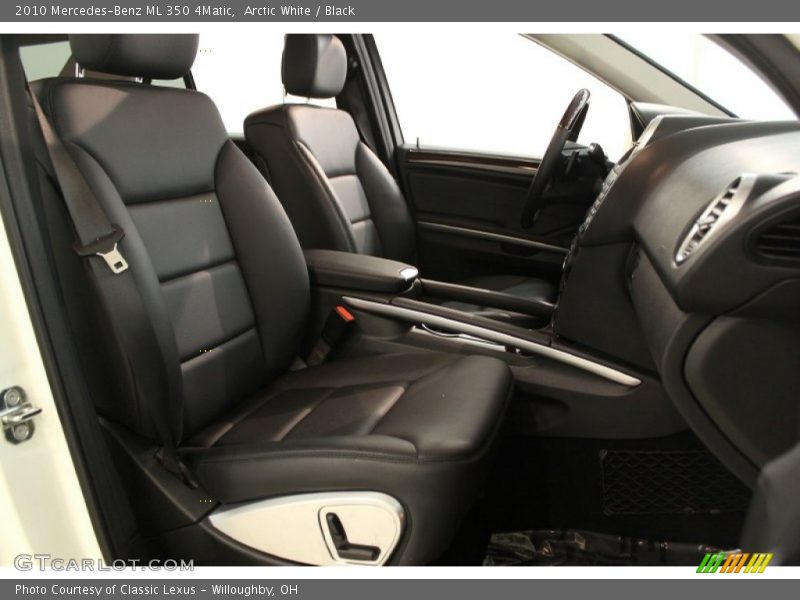 Arctic White / Black 2010 Mercedes-Benz ML 350 4Matic