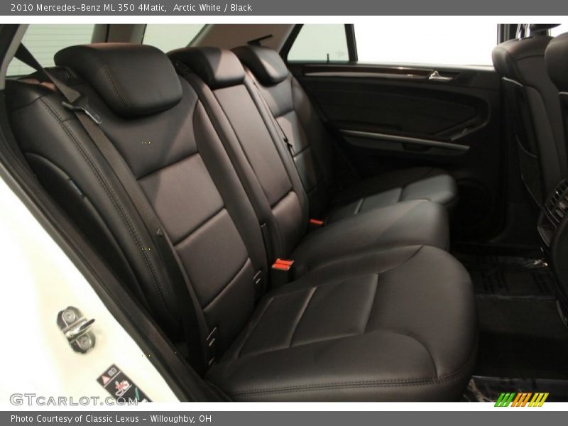 Arctic White / Black 2010 Mercedes-Benz ML 350 4Matic