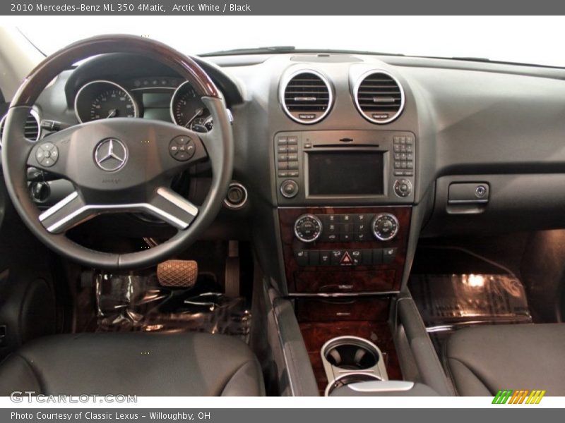 Arctic White / Black 2010 Mercedes-Benz ML 350 4Matic