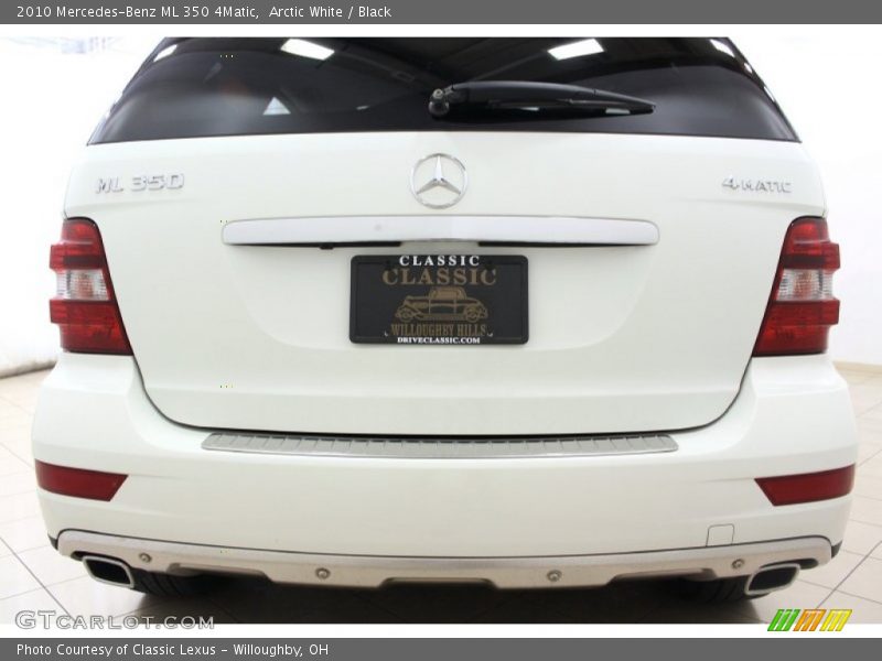 Arctic White / Black 2010 Mercedes-Benz ML 350 4Matic