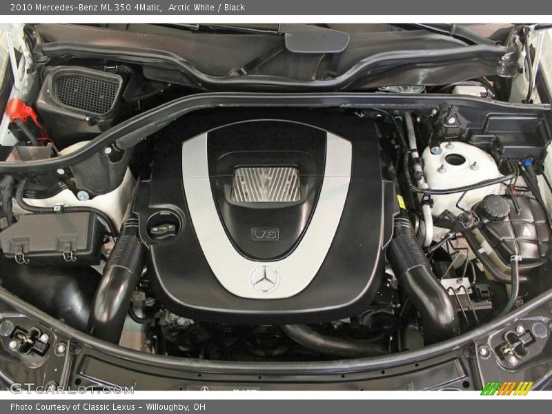 Arctic White / Black 2010 Mercedes-Benz ML 350 4Matic