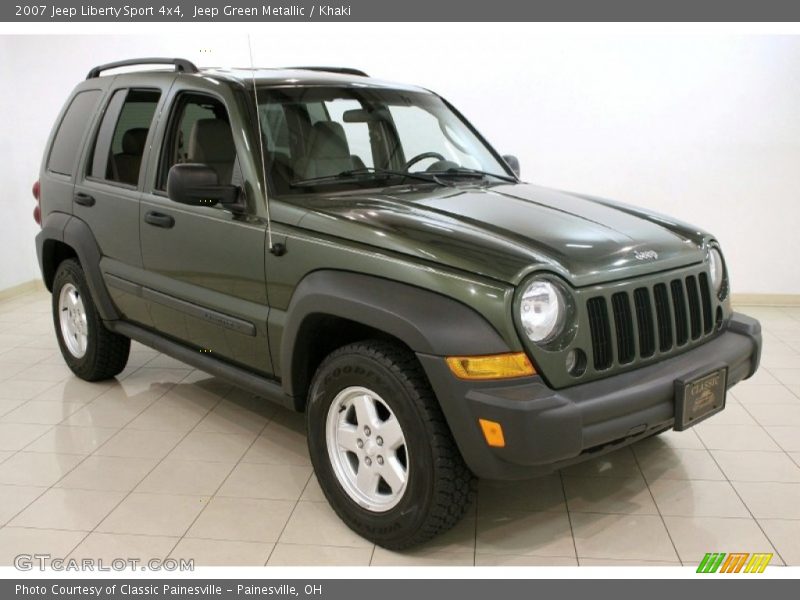 Jeep Green Metallic / Khaki 2007 Jeep Liberty Sport 4x4