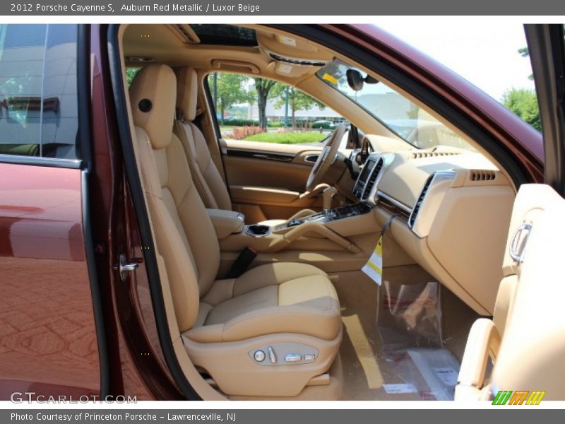 Auburn Red Metallic / Luxor Beige 2012 Porsche Cayenne S