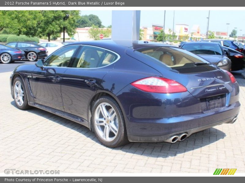 Dark Blue Metallic / Luxor Beige 2012 Porsche Panamera S Hybrid