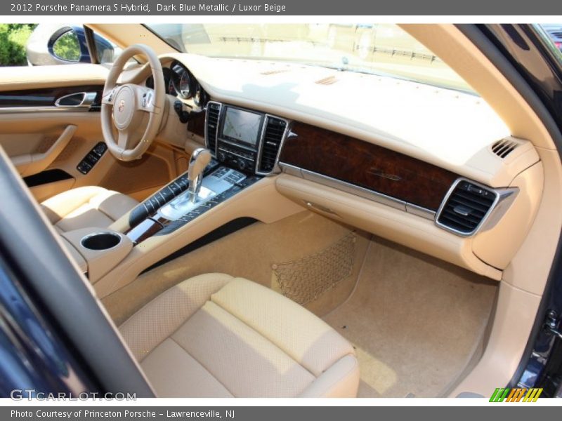 Dark Blue Metallic / Luxor Beige 2012 Porsche Panamera S Hybrid